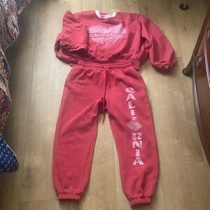 California Women's Red Joggers